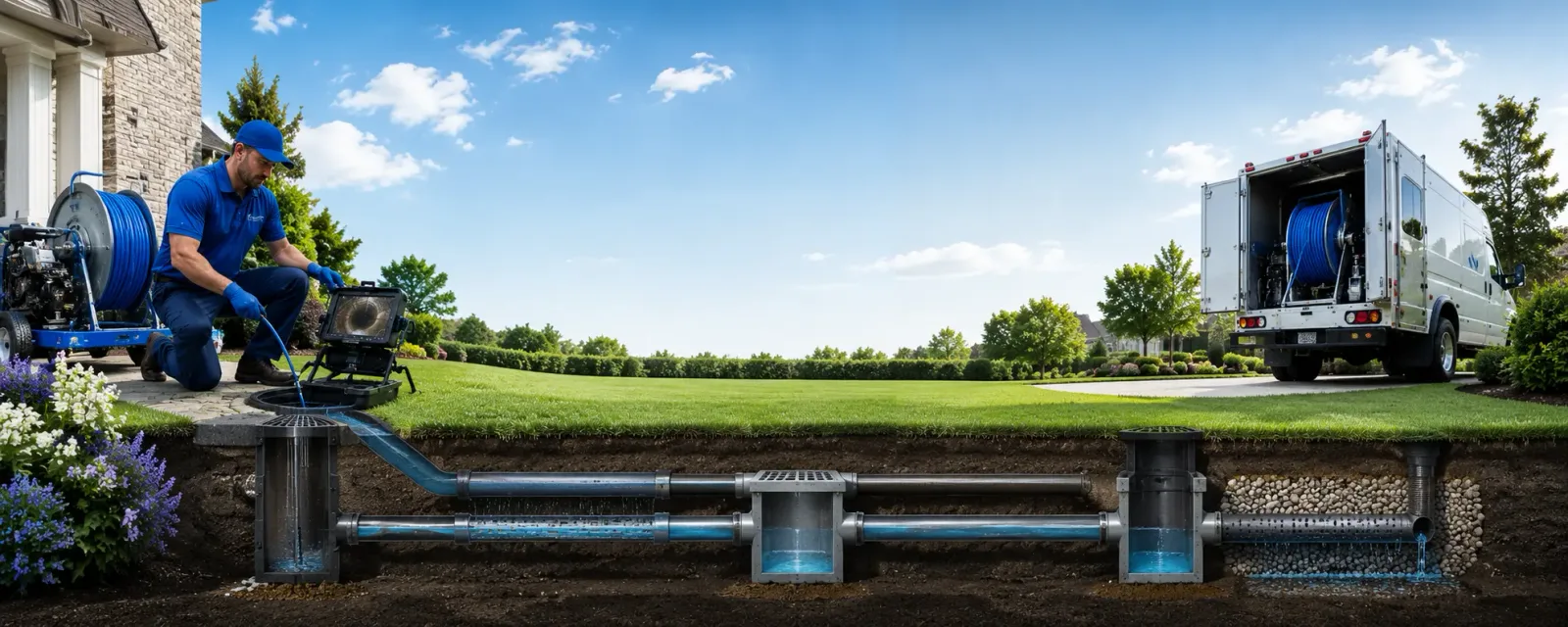 Outdoor drain cleaning information for Morton, MS